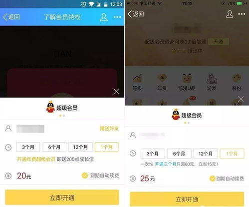 安卓系统QQ会员多少钱,不同套餐费用解析”